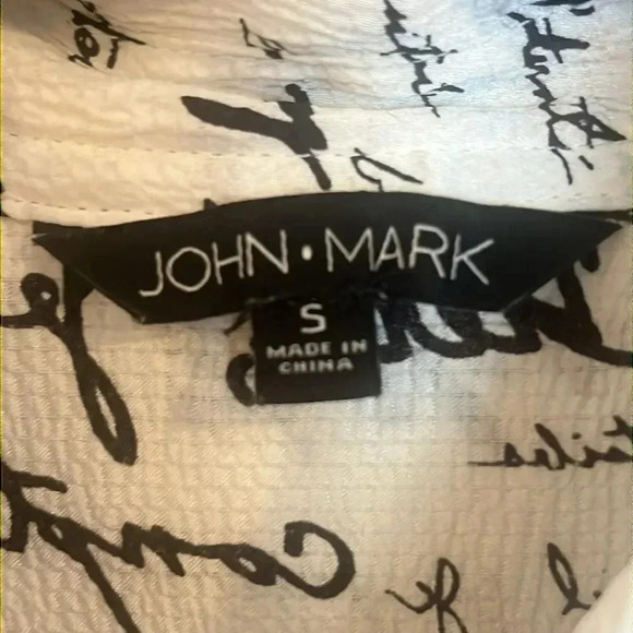 John Mark Artsy French Street & Print Long Sleeve Button Tunic S Blogger Fave - Picture 8 of 12